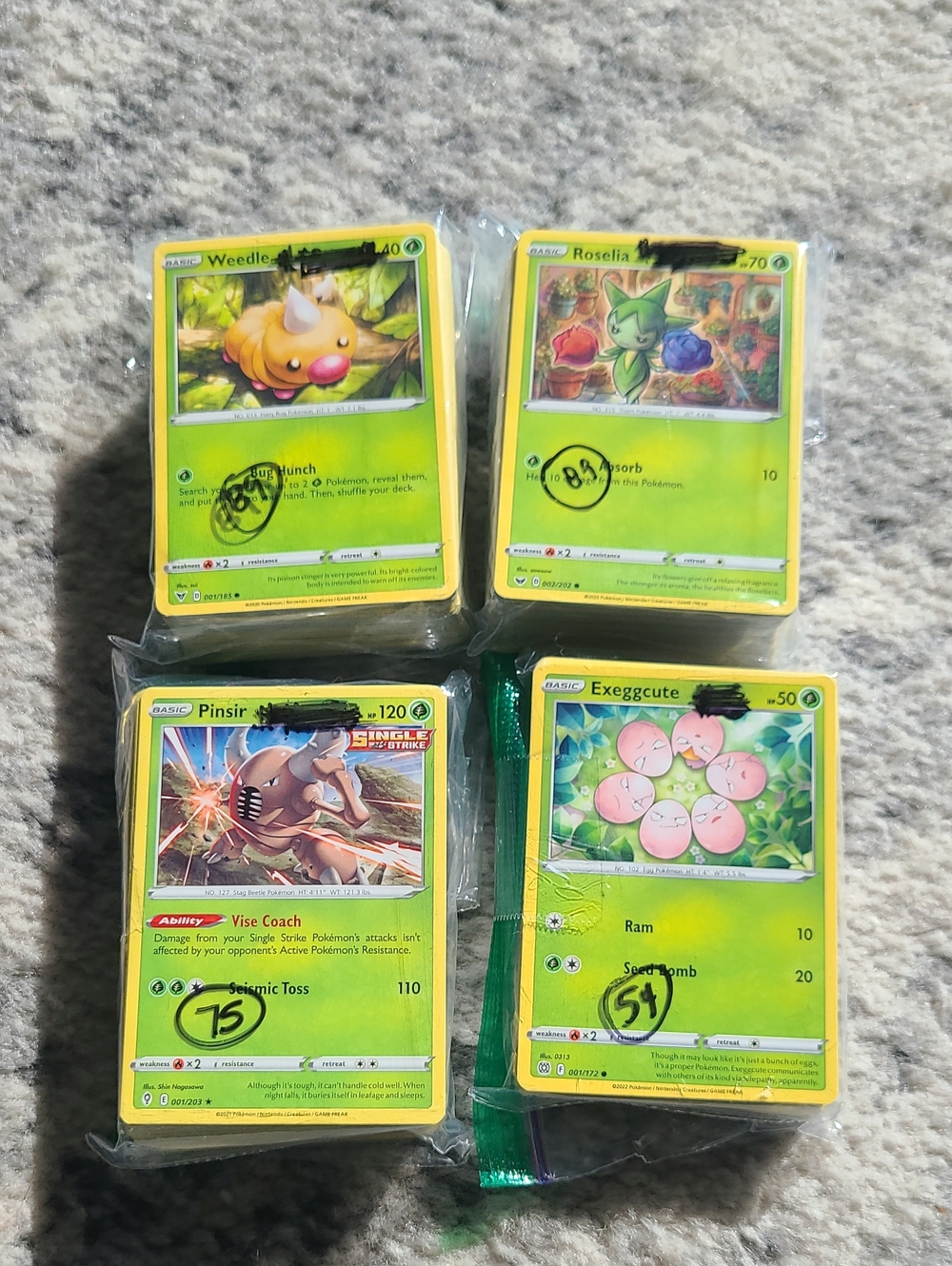 Pokemon Bulk Lot Of 307